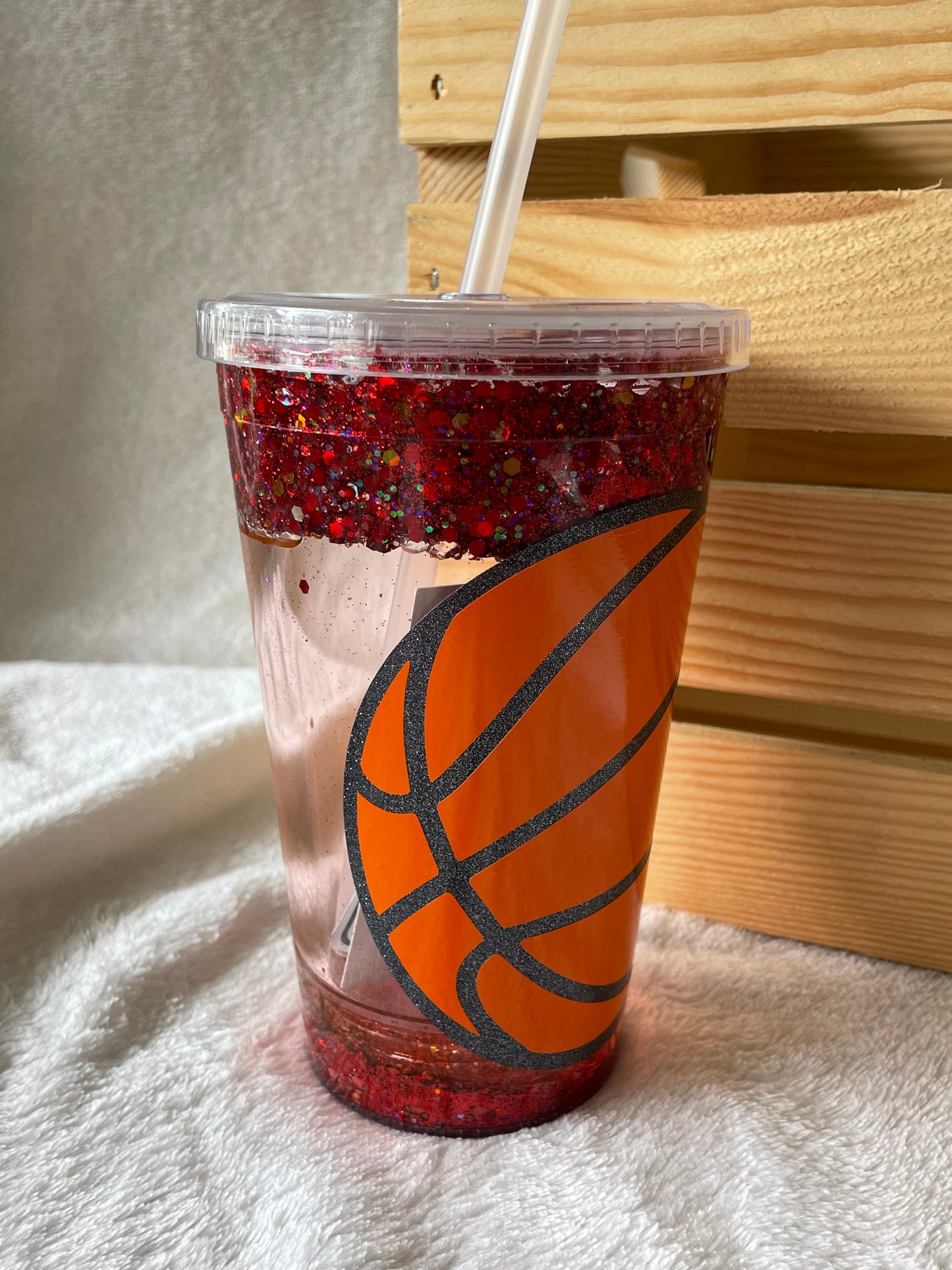 Basketball 16 oz Snowglobe Tumbler