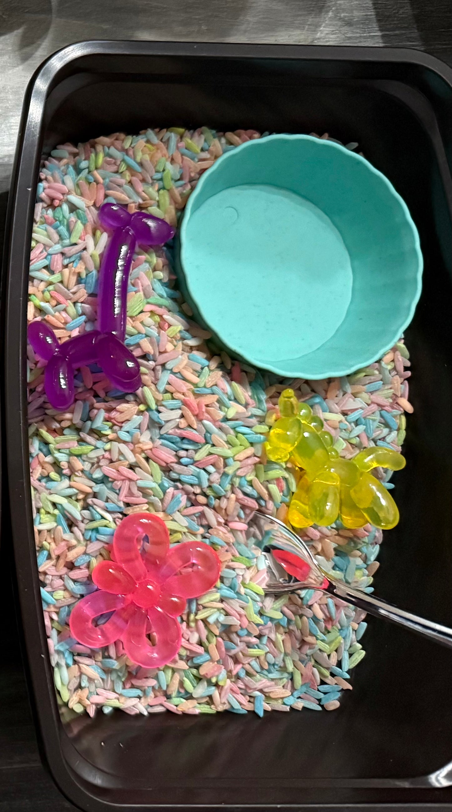 Mini Balloon Animal Sensory Bin