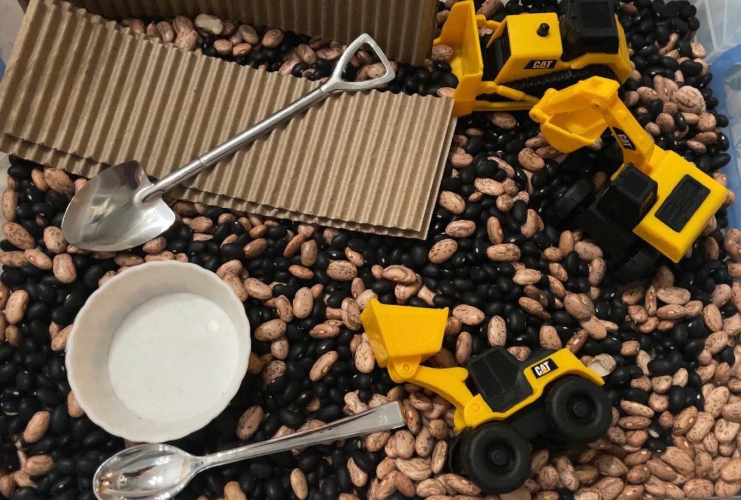 Construction Sensory Bin