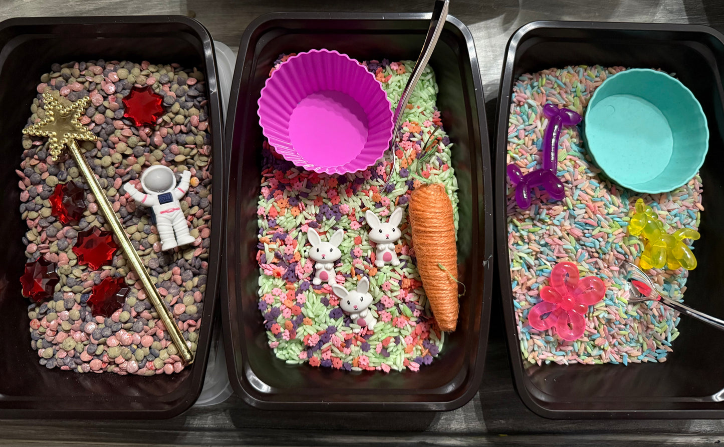 Mini Rabbit Animal Sensory Bin