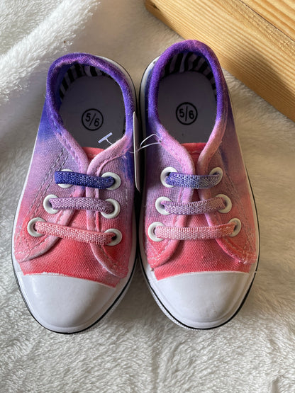 Purple to Pink Gradient Dyed Toddler Shoes