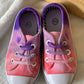 Purple to Pink Gradient Dyed Toddler Shoes