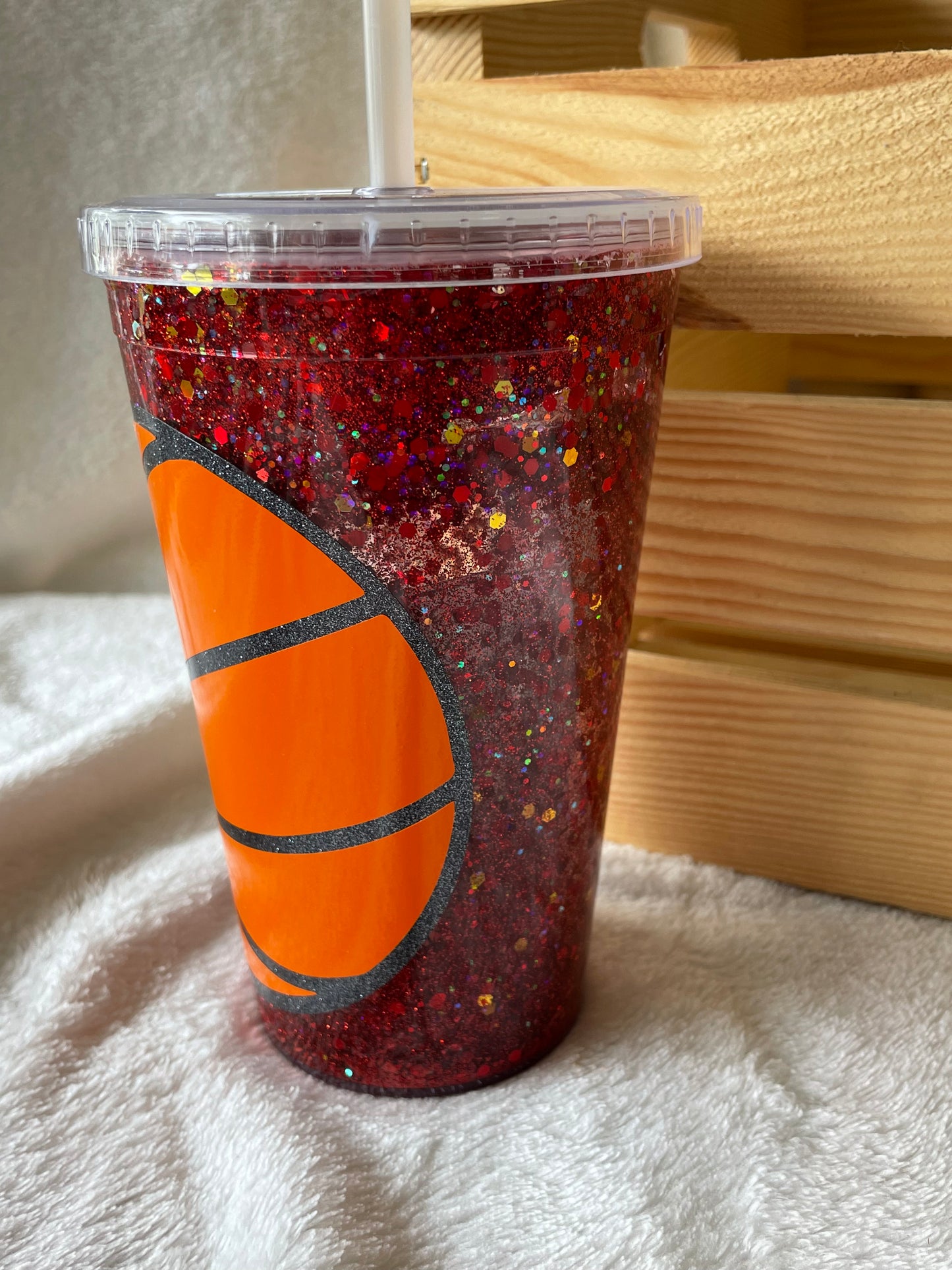 Basketball 16 oz Snowglobe Tumbler