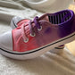 Purple to Pink Gradient Dyed Toddler Shoes