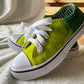 Green Gradient Dyed Children's Shoes