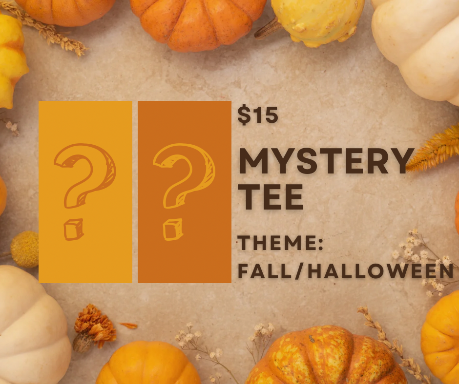 Fall/Halloween Themed Adult Mystery Tee