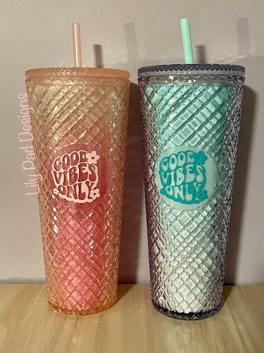 24 oz Crystal Good Vibes