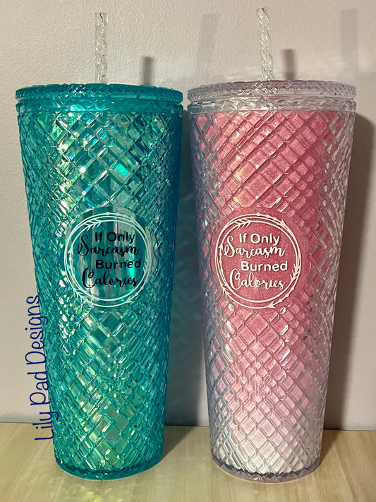 24 oz Crystal Sarcasm Tumbler