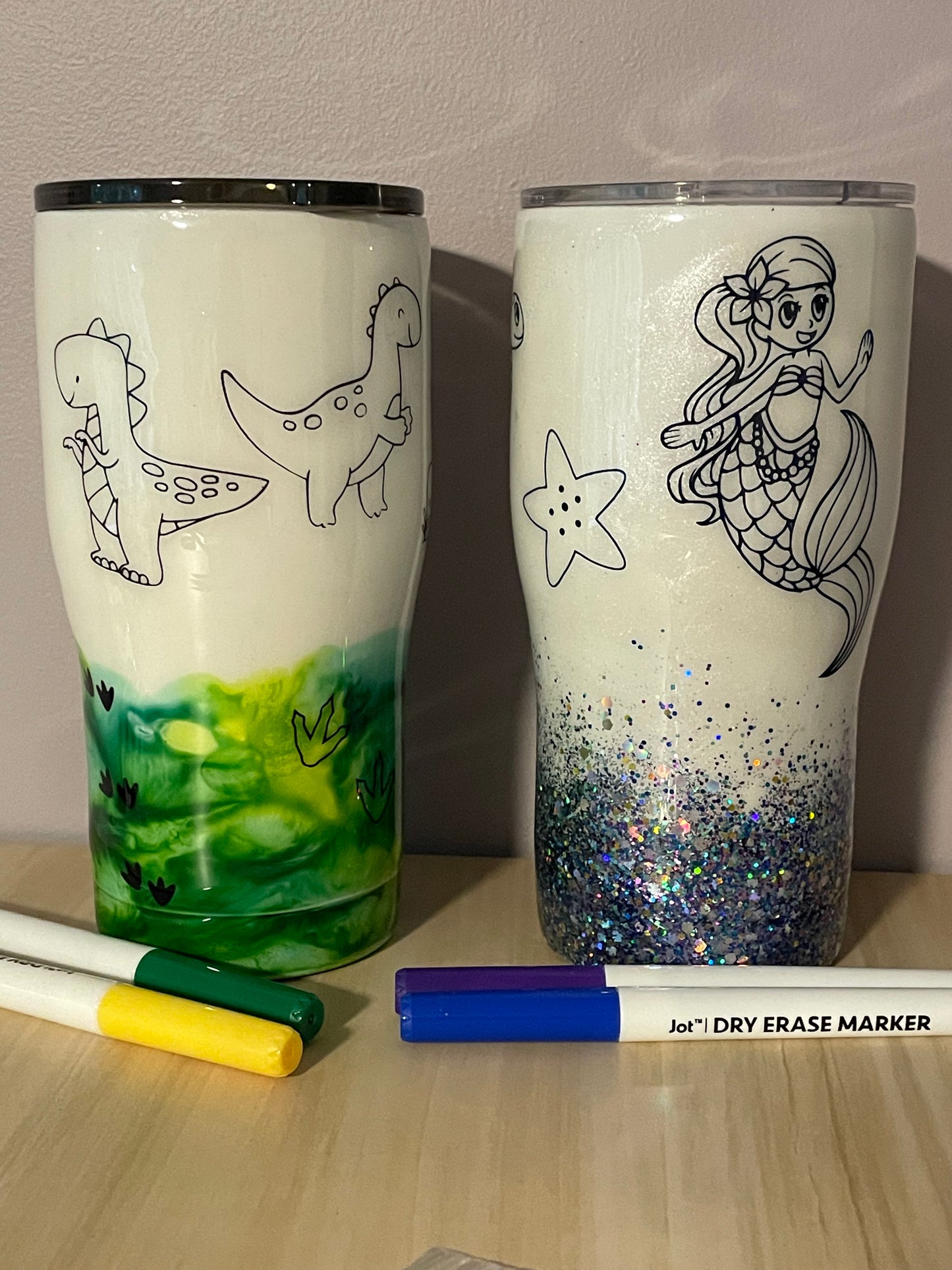 20oz Mermaid Coloring Tumbler