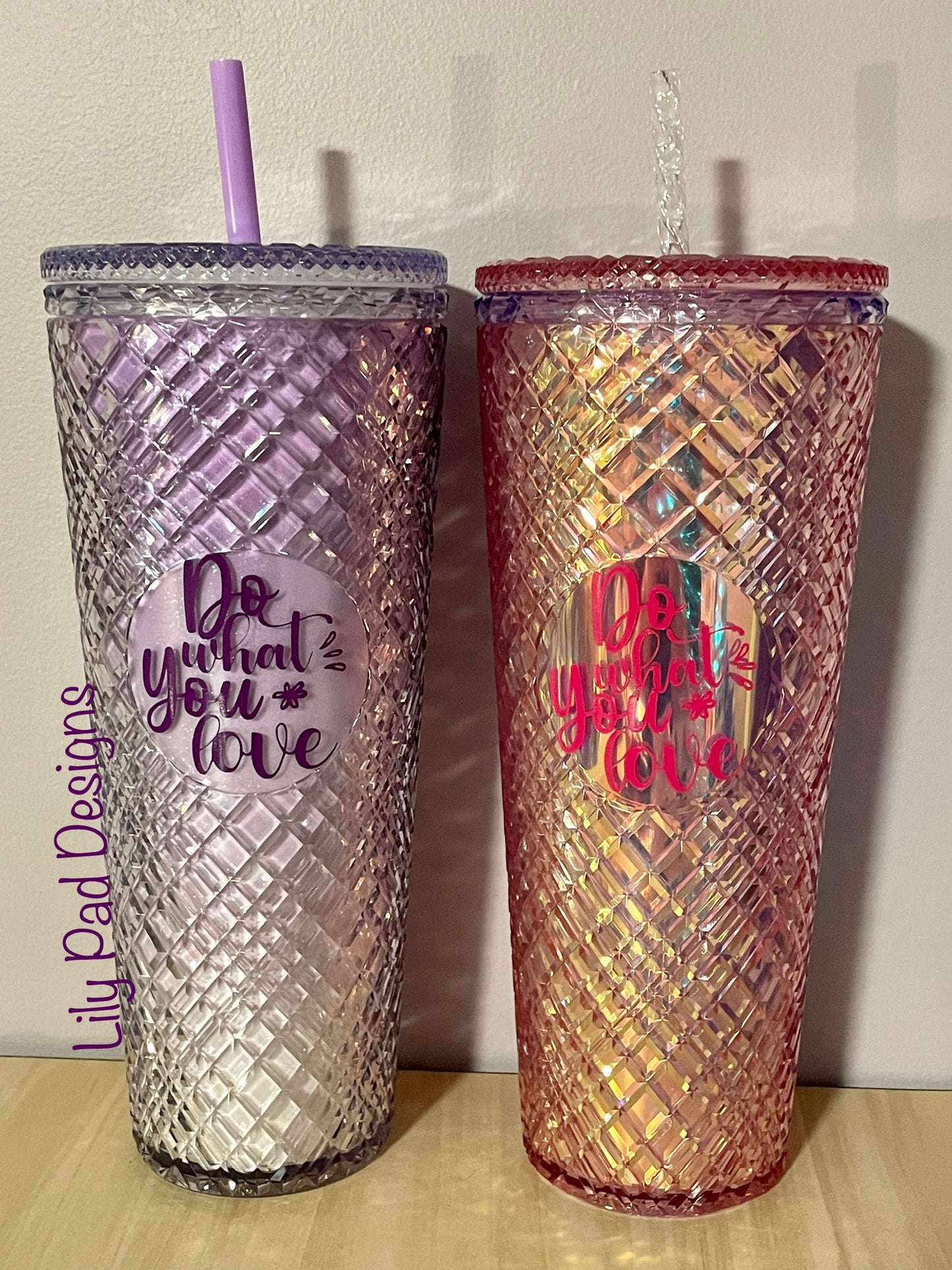 24 oz Crystal Do What You Love Tumbler