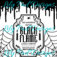 Black Candle Glitter Burst Tumbler