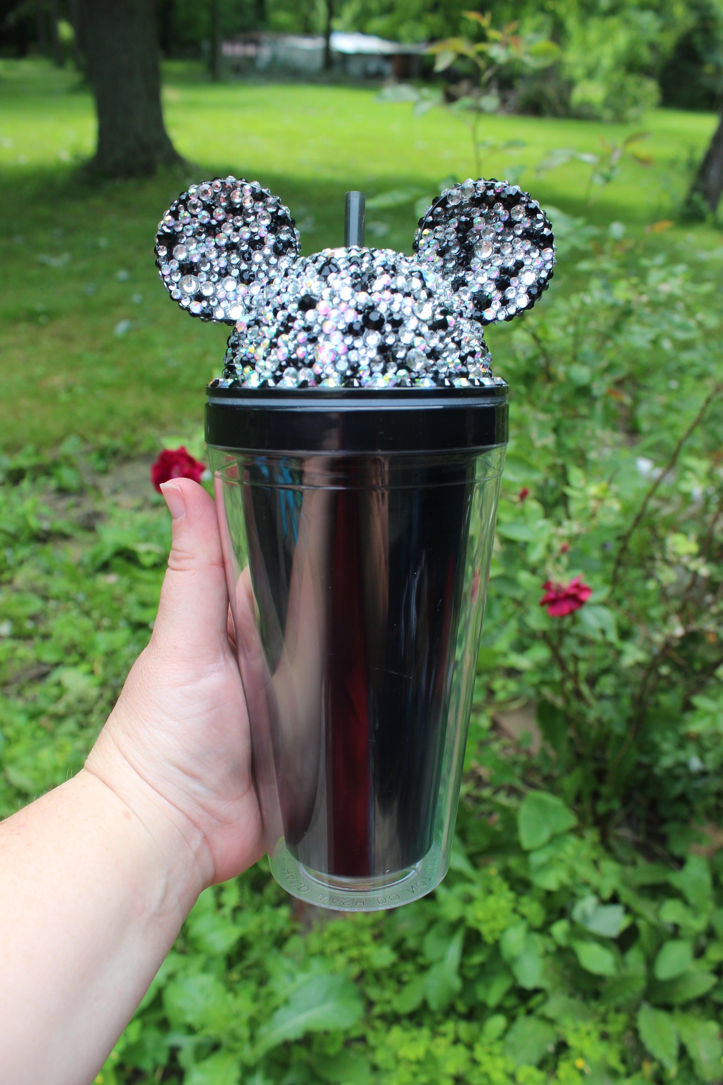 Rhinestone Mouse Head Tumbler