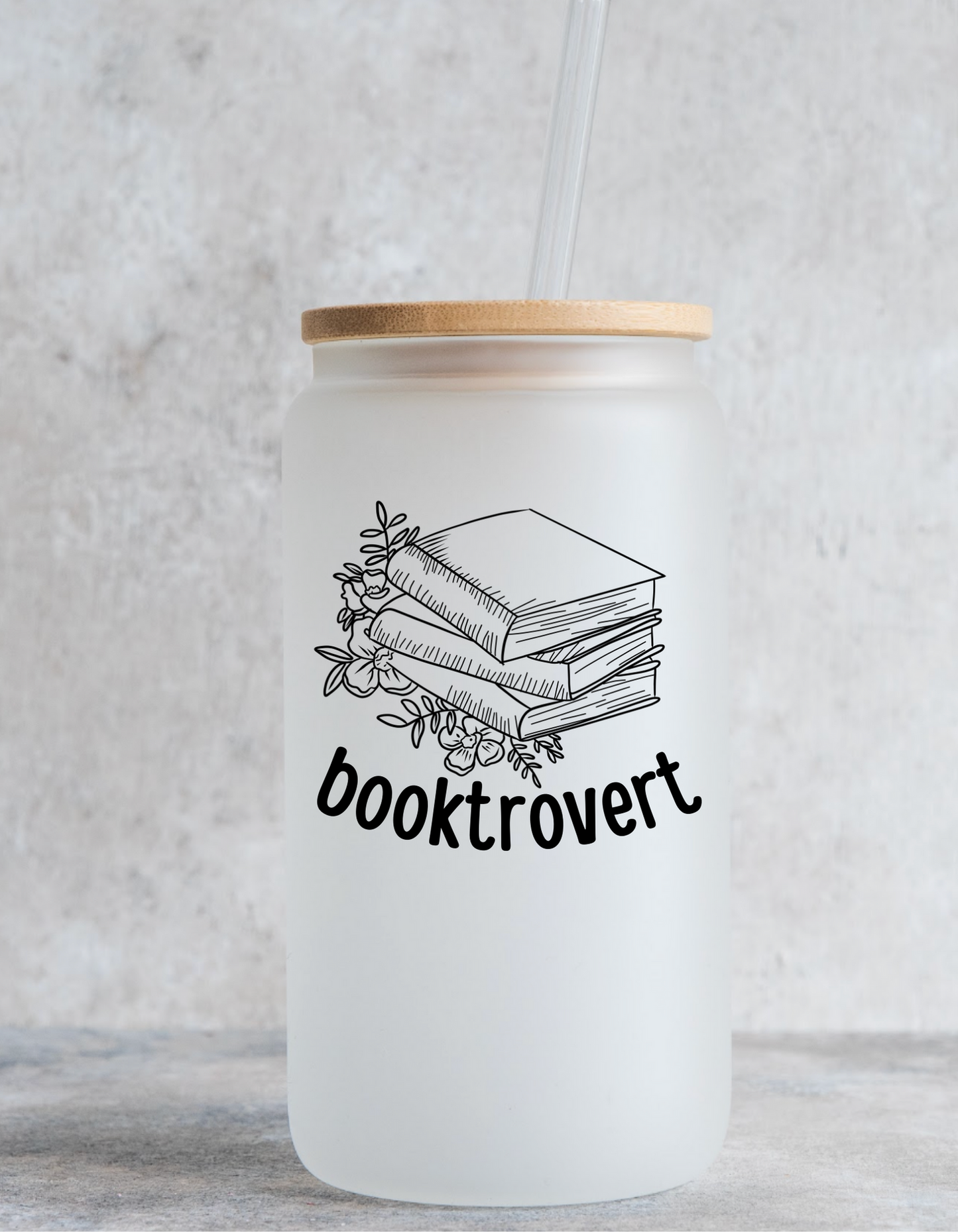 Book Themed 16 oz Glass Tumblers